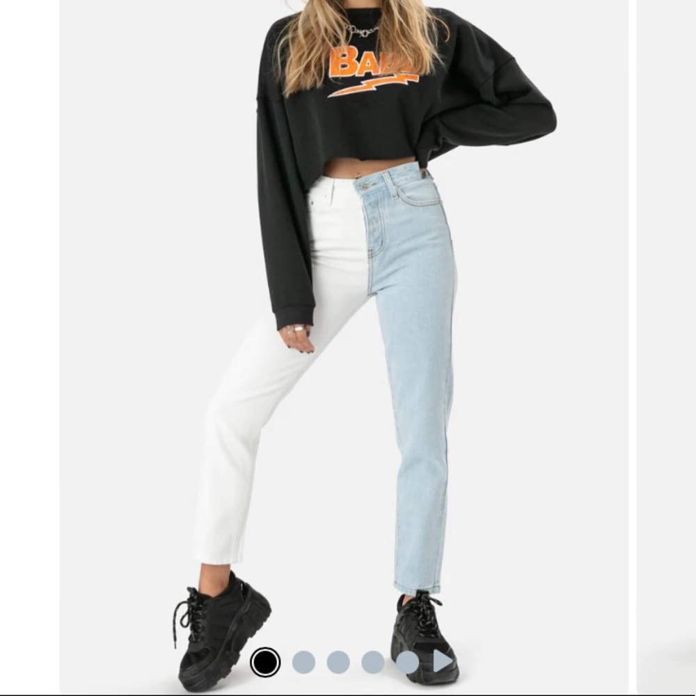 Adika color split jeans